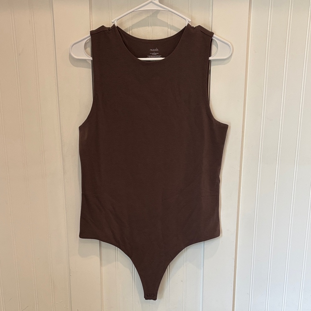 nuuds Brown Sleeveless One-Piece Bodysuit